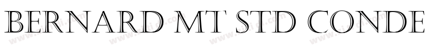 Bernard MT Std Conde字体转换